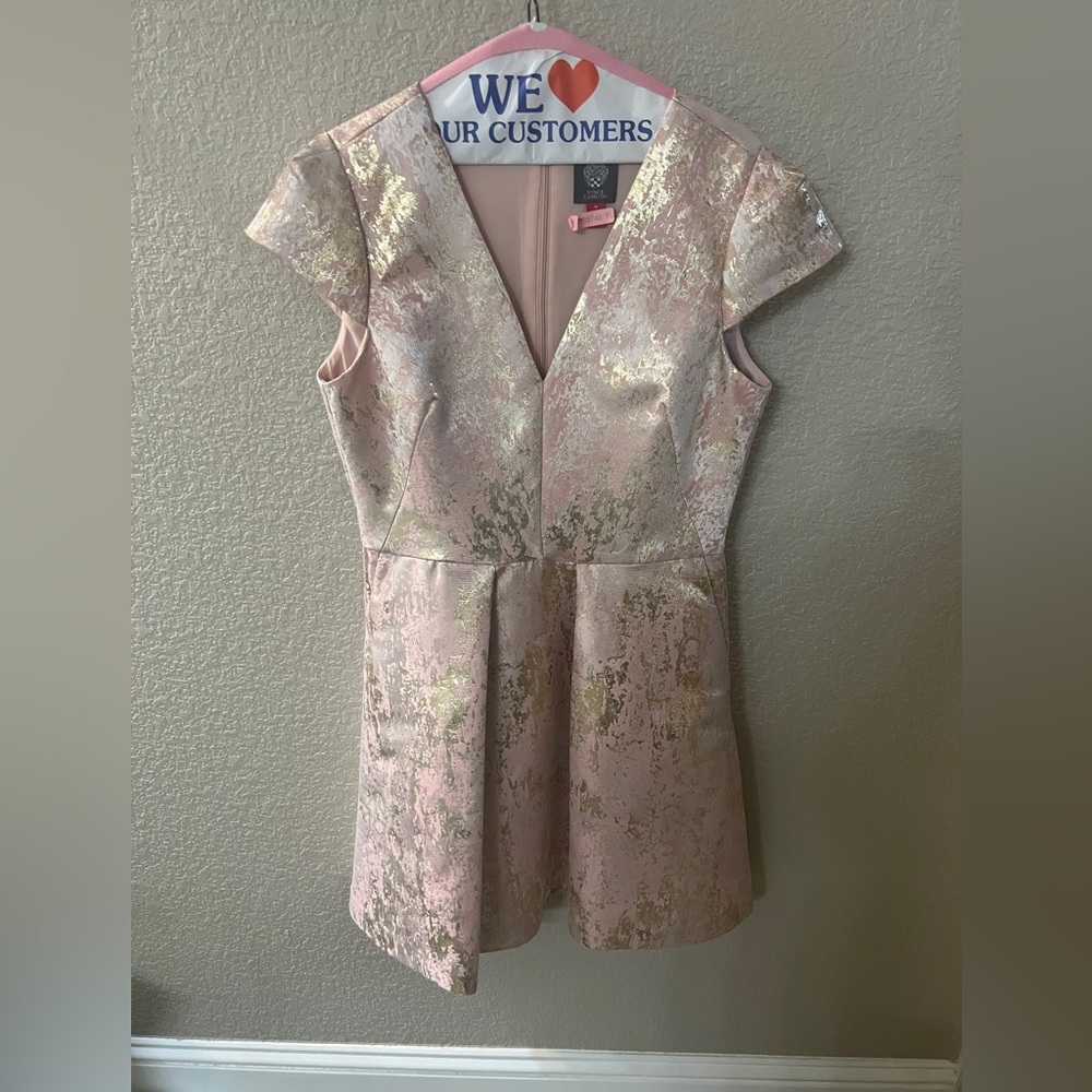 Vince Camuto Pink and Gold Dress - Picture 2 of 8